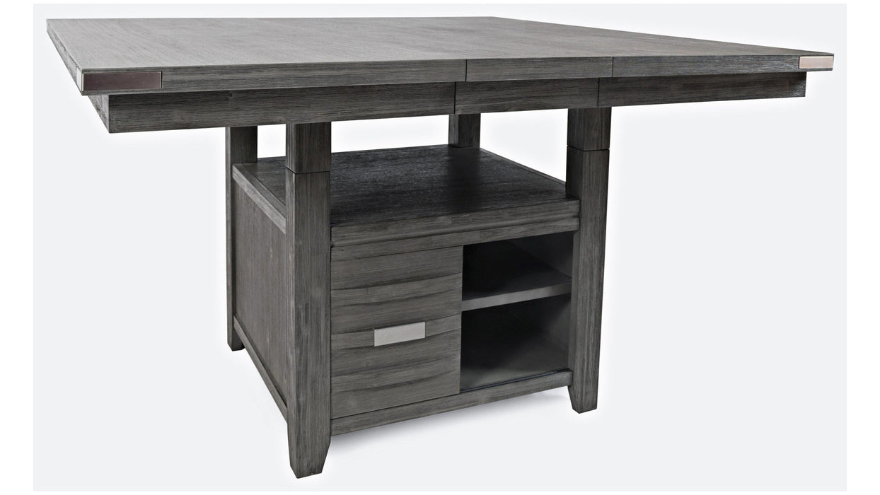 Jofran Altamonte Square Dining w/Storage Base in Brushed Grey - Furniture World SW (WA)