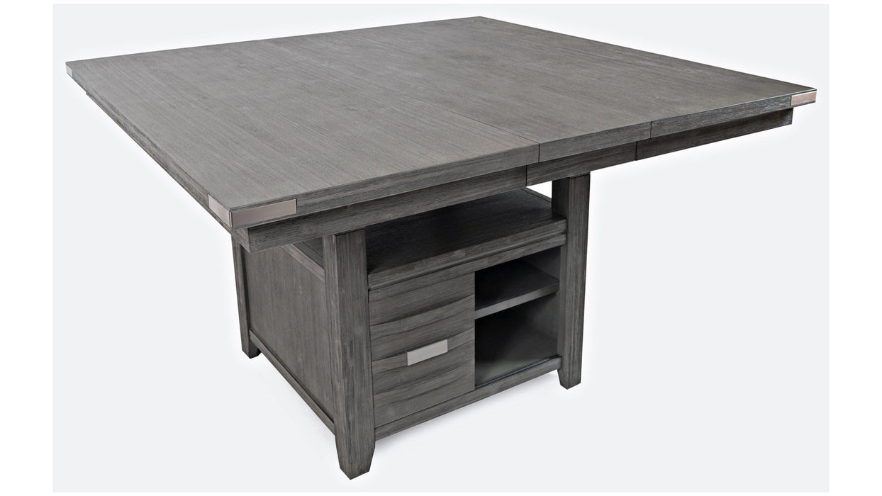 Jofran Altamonte Square Dining w/Storage Base in Brushed Grey - Furniture World SW (WA)