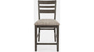 Jofran Altamonte Ladderback Counter Stool in Brushed Grey (Set of 2) - Furniture World SW (WA)