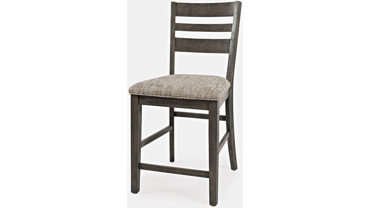 Jofran Altamonte Ladderback Counter Stool in Brushed Grey (Set of 2) - Furniture World SW (WA)