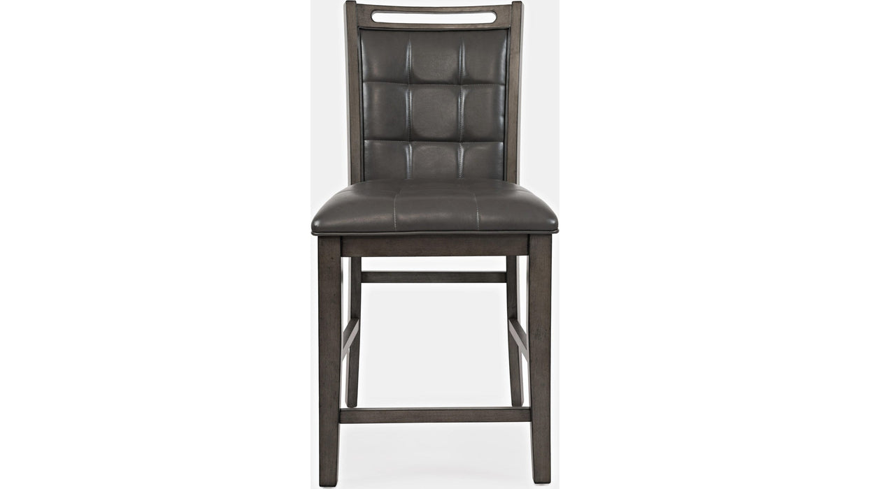Jofran Manchester Upholstered Counter Stool in Manchester Grey (Set of 2) - Furniture World SW (WA)