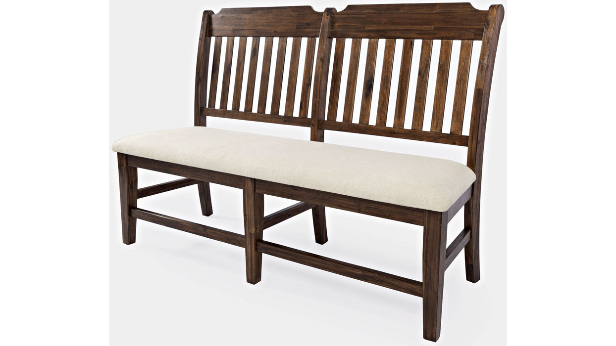 Jofran Bakersfield Dining Bench in Rich Dark Brown - Furniture World SW (WA)