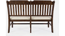 Jofran Bakersfield Dining Bench in Rich Dark Brown - Furniture World SW (WA)