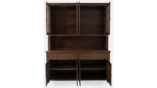 Jofran Bakersfield Hutch with Server in Rich Dark Brown65KT - Furniture World SW (WA)