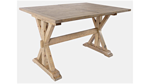 Jofran Carlyle Crossing Counter Dining Table in Rustic Distressed Pine - Furniture World SW (WA)