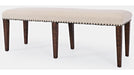 Jofran Fairview Backless Dining Bench in Dark Oak/Cream - Furniture World SW (WA)