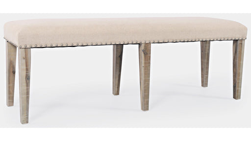 Jofran Fairview Backless Dining Bench in Ash/Cream - Furniture World SW (WA)