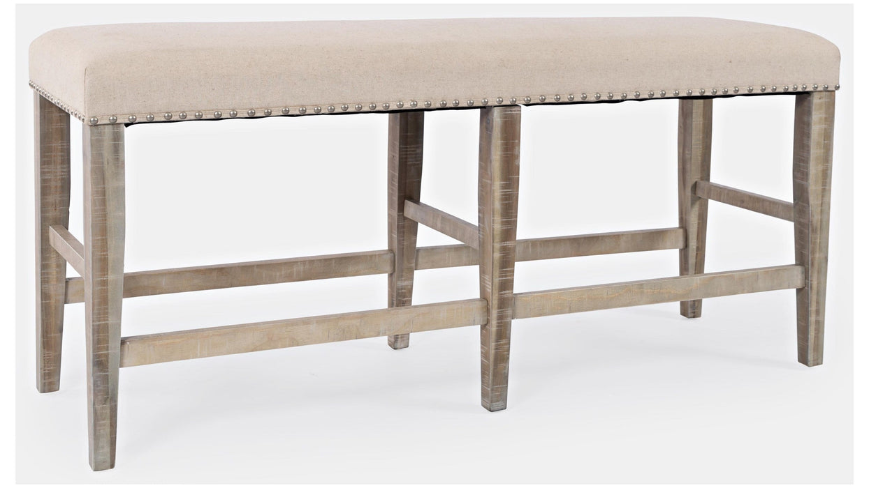 Jofran Fairview Backless Counter Bench in Ash/Cream - Furniture World SW (WA)