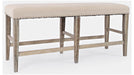 Jofran Fairview Backless Counter Bench in Ash/Cream - Furniture World SW (WA)