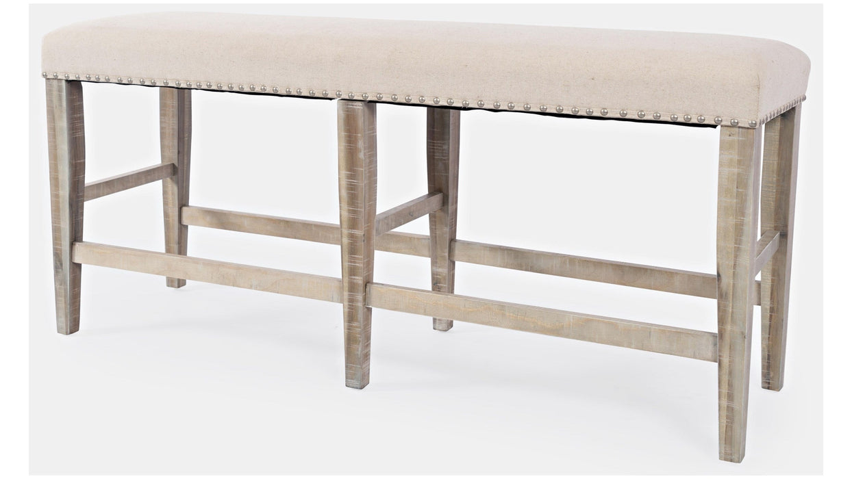 Jofran Fairview Backless Counter Bench in Ash/Cream - Furniture World SW (WA)