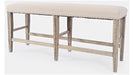Jofran Fairview Backless Counter Bench in Ash/Cream - Furniture World SW (WA)