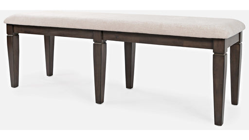 Jofran Lincoln Square Dining Bench in Cream/Dark Espresso - Furniture World SW (WA)
