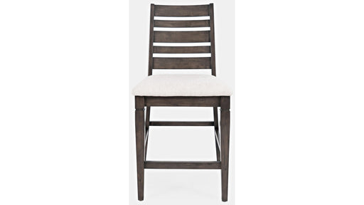 Jofran Lincoln Square Ladderback Stool in Cream/Dark Espresso (Set of 2) - Furniture World SW (WA)