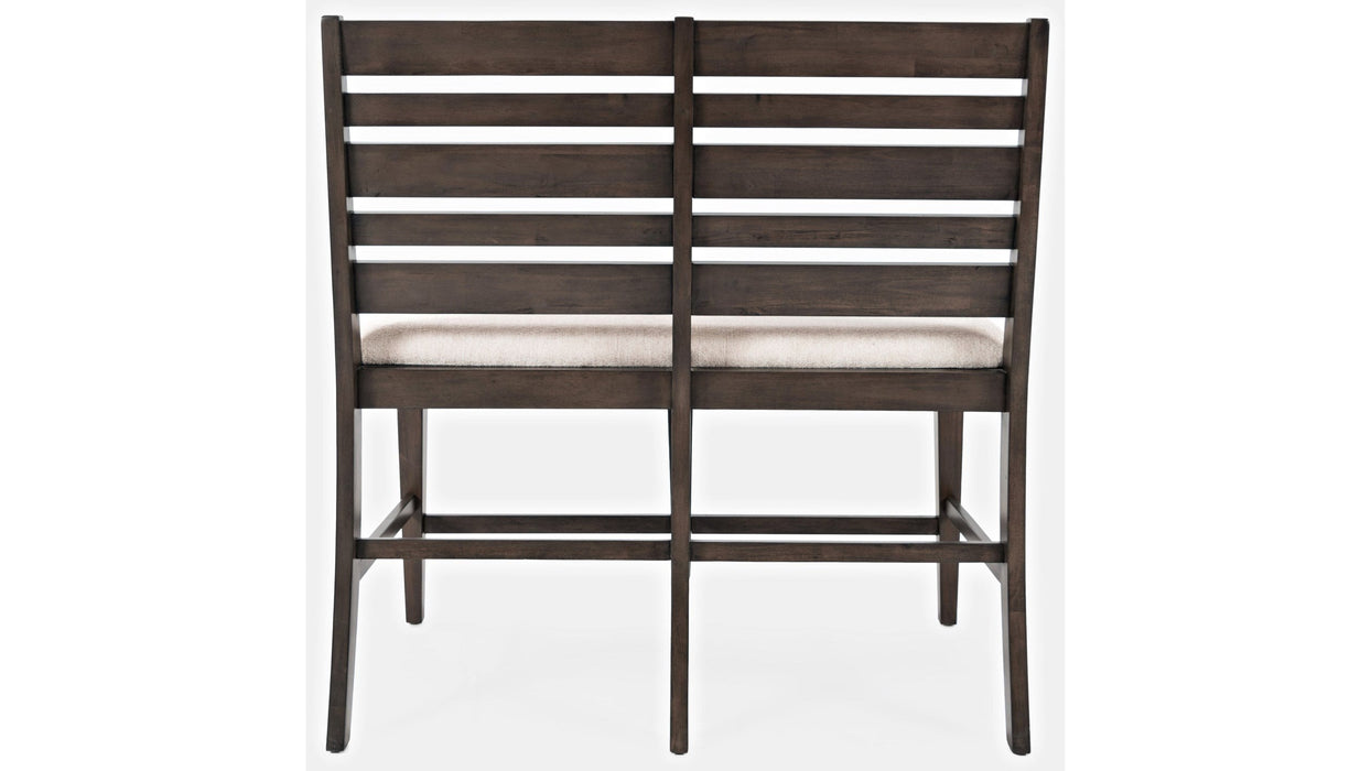 Jofran Lincoln Square Counter Bench in Cream/Dark Espresso - Furniture World SW (WA)