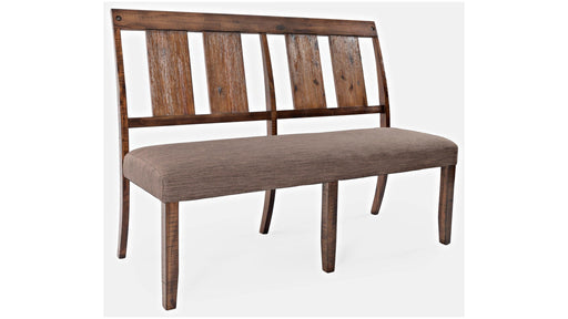 Jofran Mission Viejo Dining Bench in Warm Brown - Furniture World SW (WA)