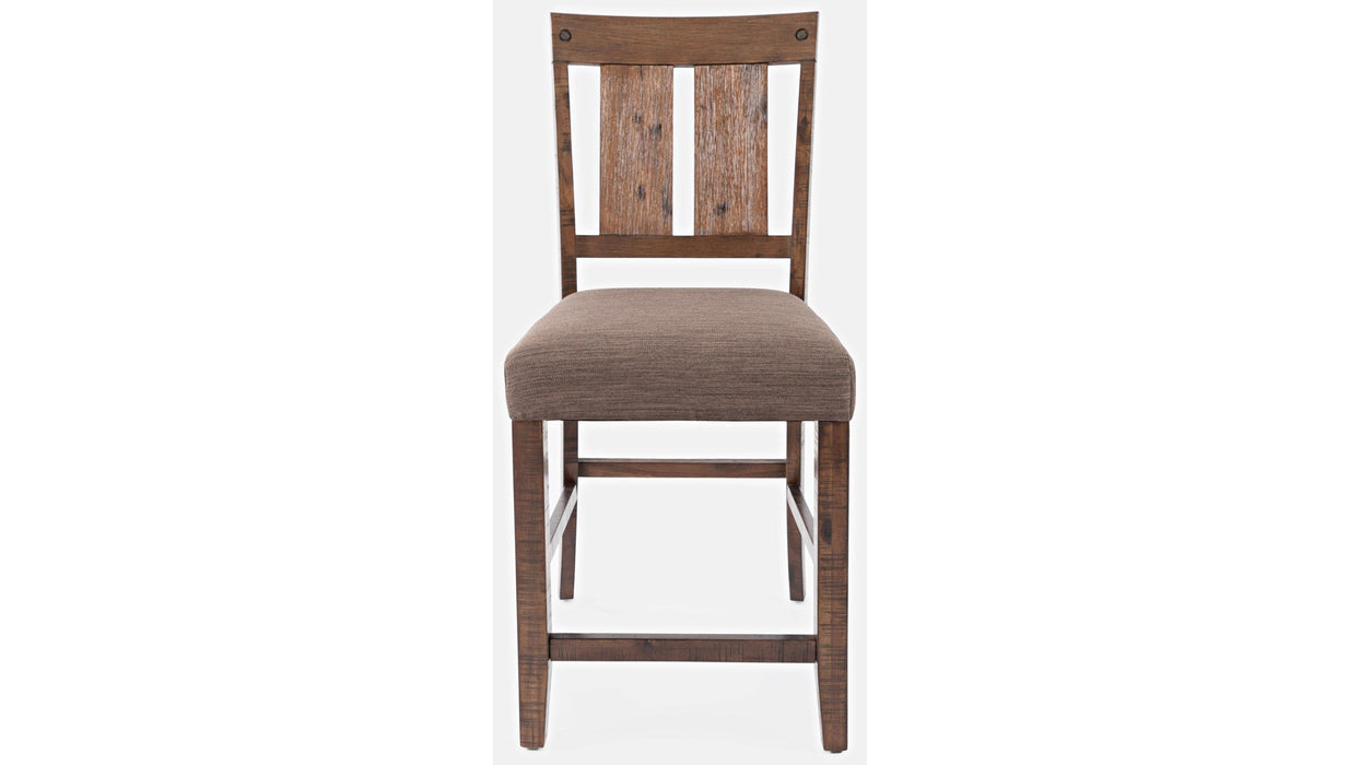 Jofran Mission Viejo Counter Stool in Warm Brown (Set of 2) - Furniture World SW (WA)