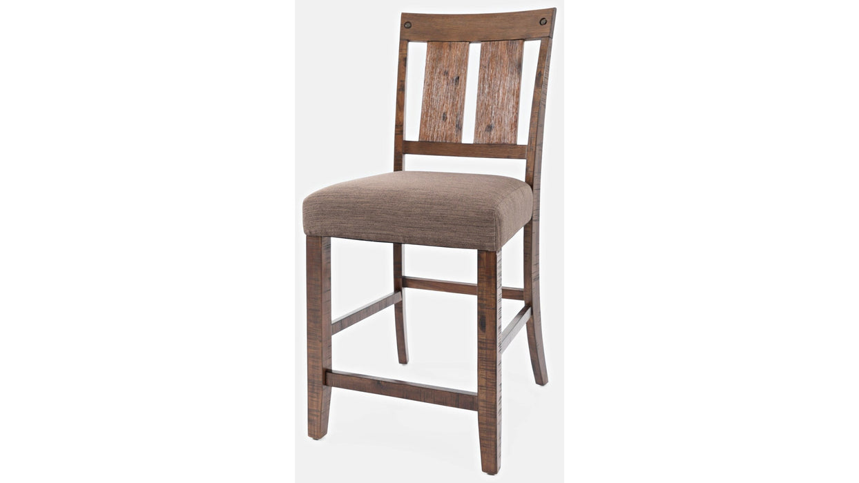 Jofran Mission Viejo Counter Stool in Warm Brown (Set of 2) - Furniture World SW (WA)