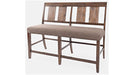 Jofran Mission Viejo Counter Bench in Warm Brown - Furniture World SW (WA)