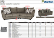 Stanton Furniture 372 Sectional - Shown in Oslo Tux - Furniture World SW (WA)