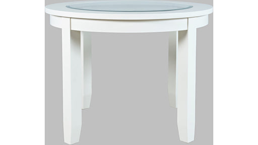 Jofran Urban Icon 42" Round Dining Table in White - Furniture World SW (WA)
