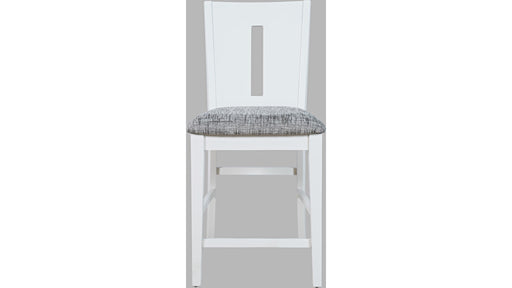 Jofran Urban Icon Slotback Counter Height Stool in White (Set of 2) - Furniture World SW (WA)