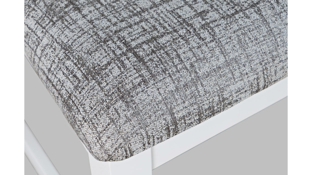 Jofran Urban Icon Slotback Counter Height Stool in White (Set of 2) - Furniture World SW (WA)