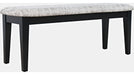 Jofran Urban Icon Upholstered Bench in Black - Furniture World SW (WA)
