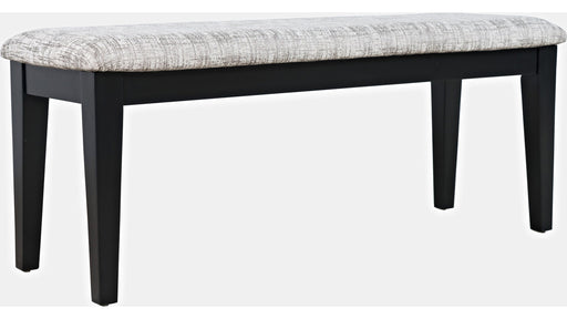 Jofran Urban Icon Upholstered Bench in Black - Furniture World SW (WA)