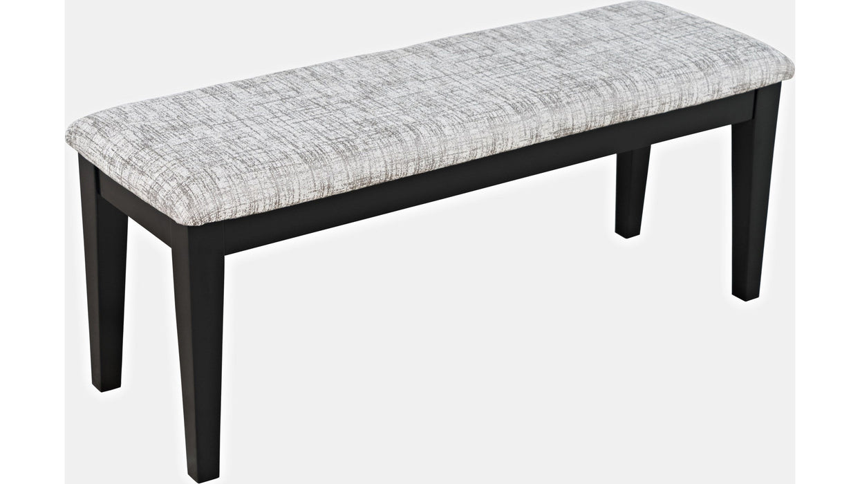 Jofran Urban Icon Upholstered Bench in Black - Furniture World SW (WA)