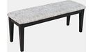 Jofran Urban Icon Upholstered Bench in Black - Furniture World SW (WA)