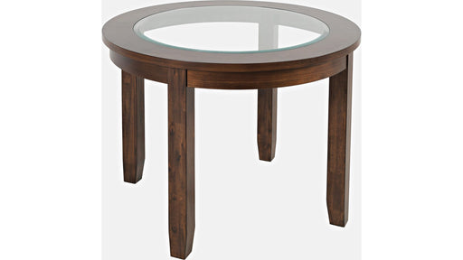 Jofran Urban Icon 42" Round Dining Table in Merlot - Furniture World SW (WA)