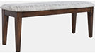 Jofran Urban Icon Upholstered Bench in Merlot - Furniture World SW (WA)