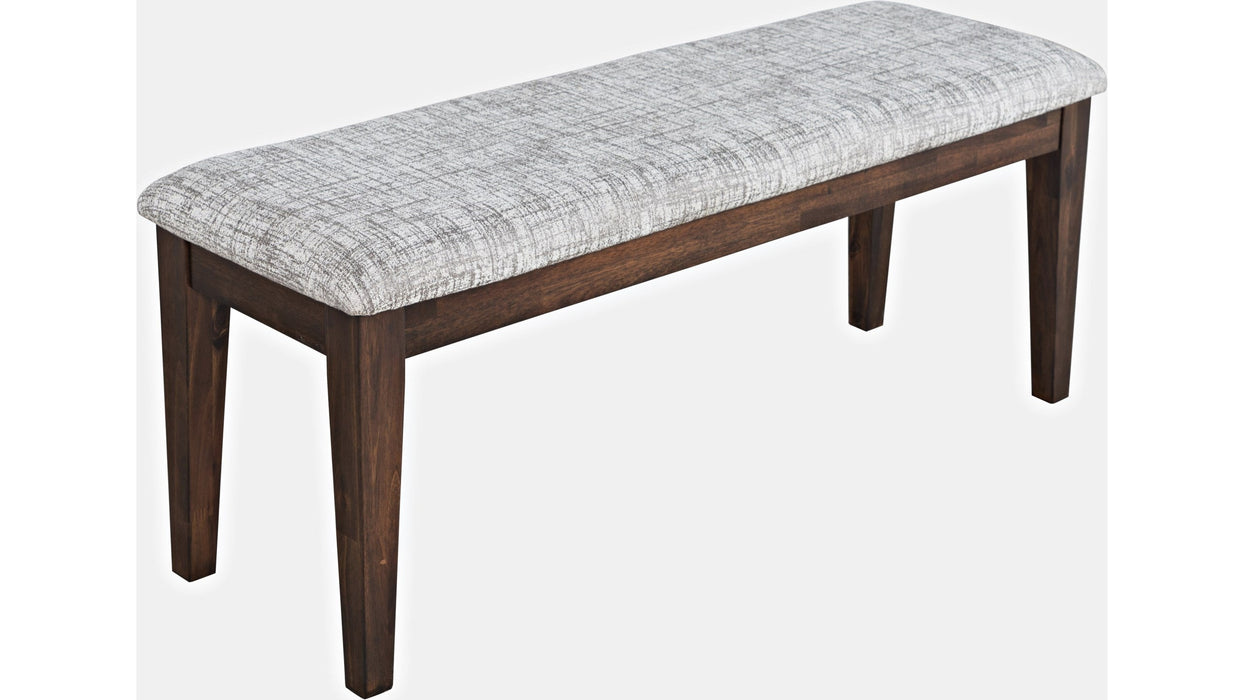 Jofran Urban Icon Upholstered Bench in Merlot - Furniture World SW (WA)