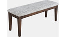 Jofran Urban Icon Upholstered Bench in Merlot - Furniture World SW (WA)