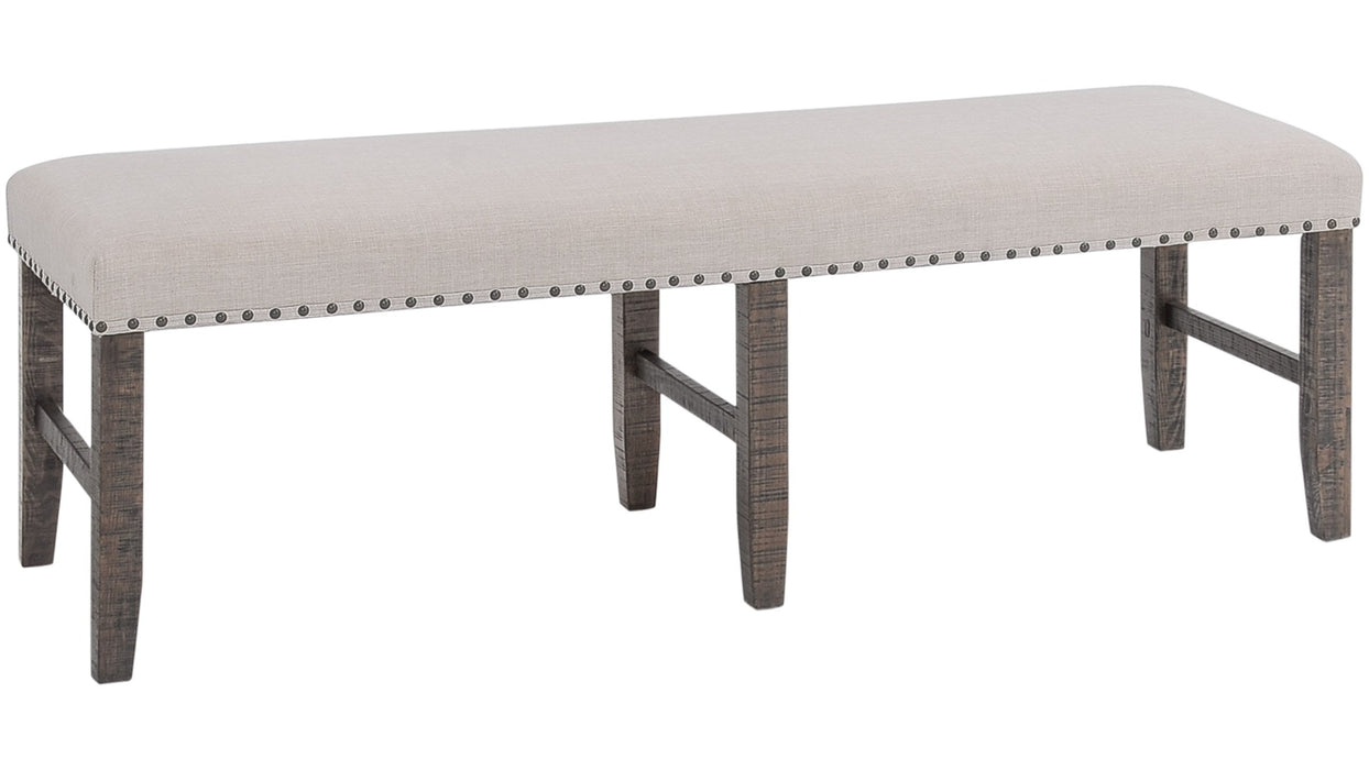 Jofran Willow Creek Dining Bench in Cream/Rich Distressed - Furniture World SW (WA)