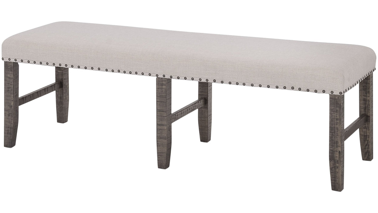 Jofran Willow Creek Dining Bench in Cream/Rich Distressed - Furniture World SW (WA)