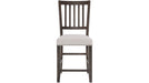 Jofran Willow Creek Slatback Counter Height Stool in Cream/Rich Distressed (Set of 2) - Furniture World SW (WA)