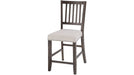 Jofran Willow Creek Slatback Counter Height Stool in Cream/Rich Distressed (Set of 2) - Furniture World SW (WA)