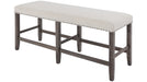 Jofran Willow Creek Counter Height Bench in Cream/Rich Distressed - Furniture World SW (WA)