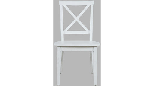 Jofran Eastern Tides X Back Dining Chair in Blanc (Set of 2) - Furniture World SW (WA)