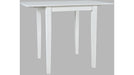 Jofran Eastern Tides Drop Leaf Counter Table in Blanc - Furniture World SW (WA)