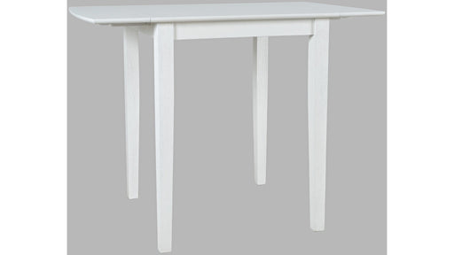 Jofran Eastern Tides Drop Leaf Counter Table in Blanc - Furniture World SW (WA)