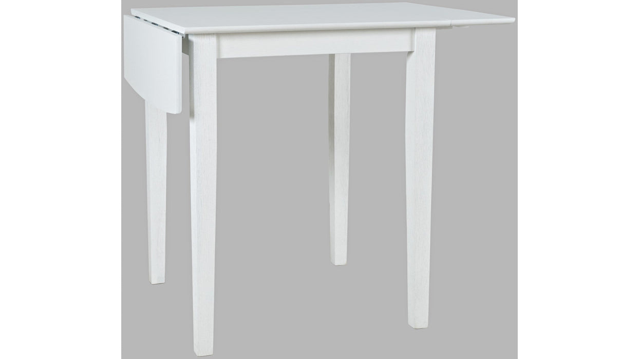 Jofran Eastern Tides Drop Leaf Counter Table in Blanc - Furniture World SW (WA)