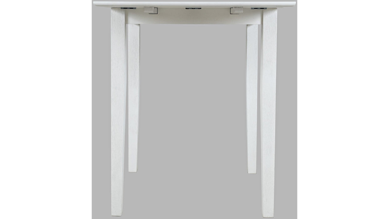 Jofran Eastern Tides Drop Leaf Counter Table in Blanc - Furniture World SW (WA)