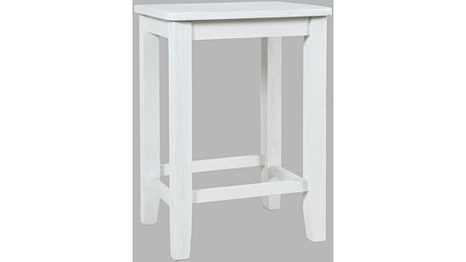 Jofran Eastern Tides Backless Counter Stool in Blanc (Set of 2) - Furniture World SW (WA)