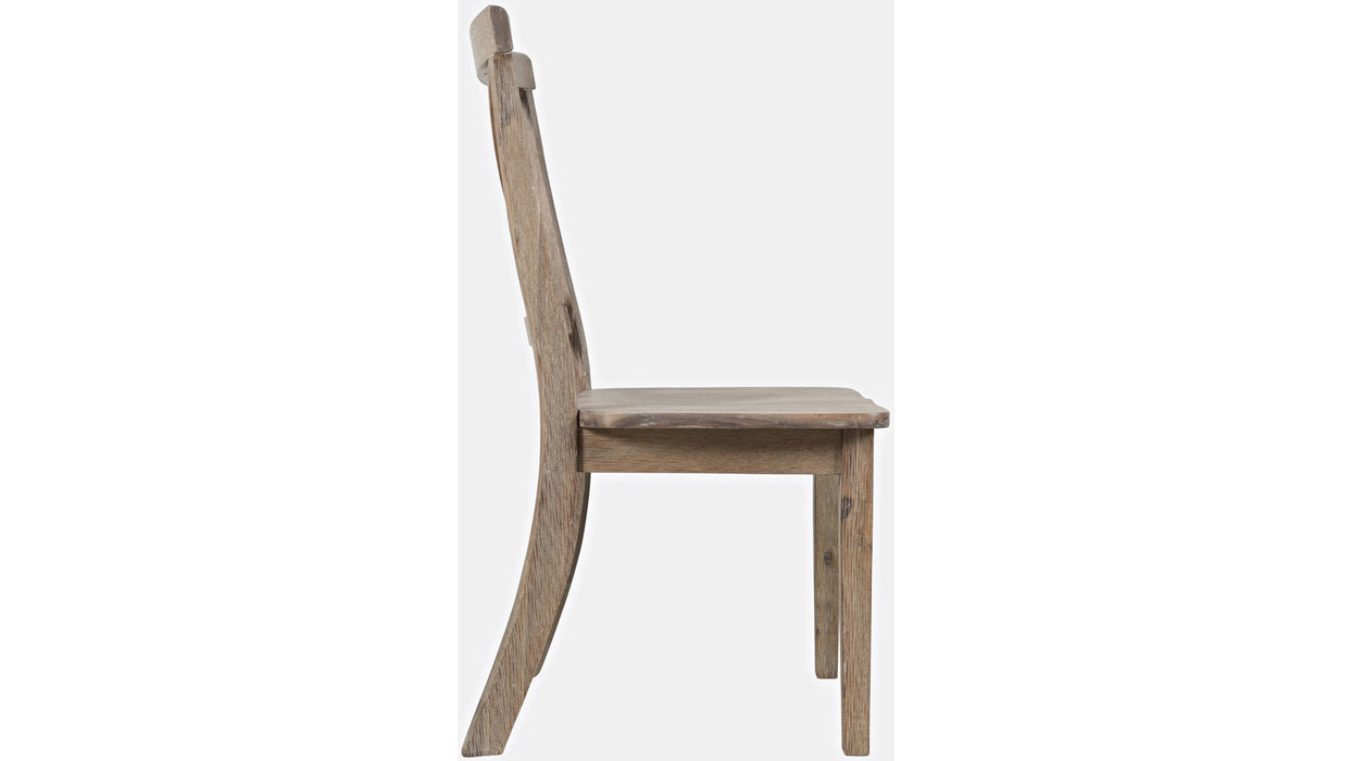 Jofran Eastern Tides X Back Dining Chair in Bisque (Set of 2) - Furniture World SW (WA)