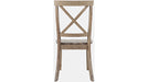 Jofran Eastern Tides X Back Dining Chair in Bisque (Set of 2) - Furniture World SW (WA)