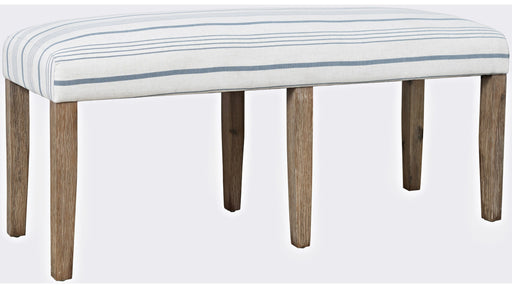 Jofran Eastern Tides Upholstered Bench in Bisque - Furniture World SW (WA)