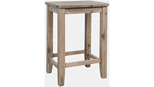 Jofran Eastern Tides Backless Counter Stool in Bisque (Set of 2) - Furniture World SW (WA)