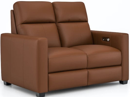 Flexsteel Broadway Power Reclining Loveseat with Power Headrests